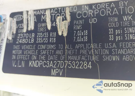 2013 Kia Sportage Ex из США, поврежденный, VIN KNDPC3A27D7532284